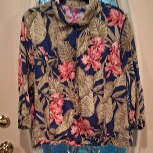 Chico's Vibrant Floral Jacket